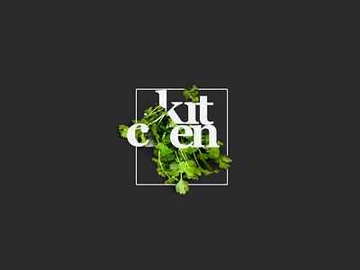 Kitchen food green kitchen typography