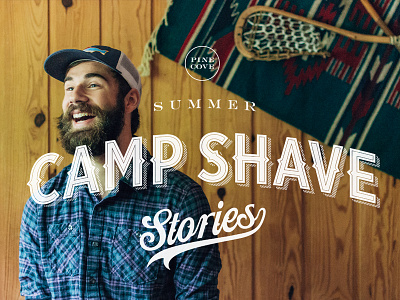 Camp Shave Stories beards logo moustaches photography typography video