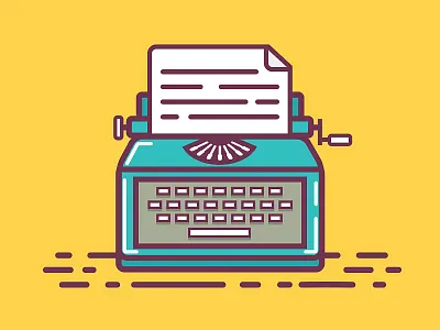Typewriter article content document print publish submission typewriter typewriter icon writer icon