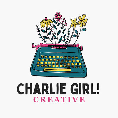 Hey - it's me | Charlie Girl! Creative logo branding graphic design logo