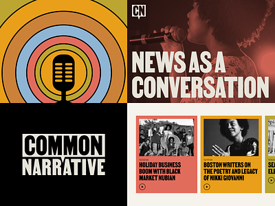 Common Narrative advocacy brand branding identity media news podcast protest