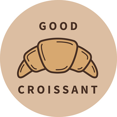 Good Croissant branding design digital drawing graphic design hand drawing icon illustration logo vector