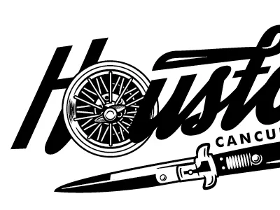 Swangas and switchblades cholo houston knife rim script switchblade tire type typography wheel