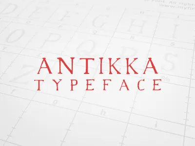 Antikka Typeface antikka font typeface typography