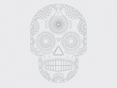 Sugar Skull art design geometry illustration vector