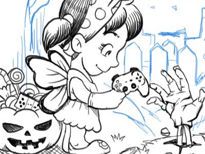 Halloween WIP halloween sketch wip