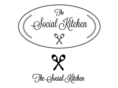 The Social Kitchen branding catering exclusive good times soft sophisticated warm