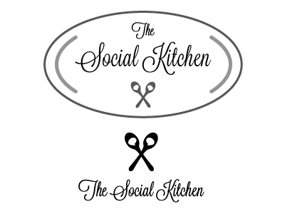 The Social Kitchen branding catering exclusive good times soft sophisticated warm