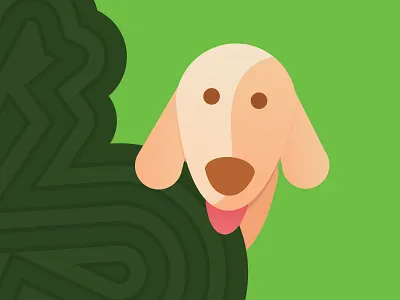 Yo Dog!? bone bush design dog gradient green illustration ramon barcenas yo