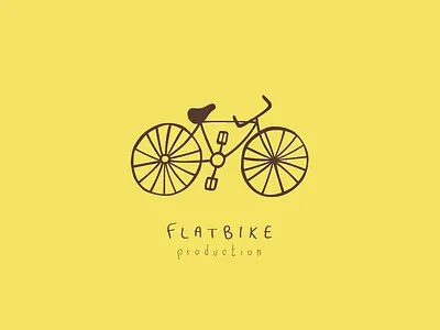 Flatbike bike brown childhood clean concept easy film independent playful simple yellow