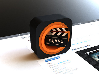 Dejavu App app dejavu design icon ios ios8 movies webshocker