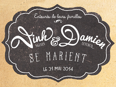 wedding invitation font illustration print