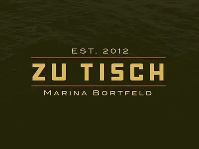 Zu Tisch Logo logo type typography