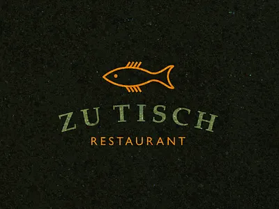 Zu Tisch Logo logo type typography
