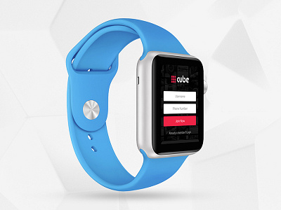 Cube for iWatch app concept design development iwatch social app watch