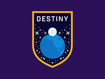 Destiny v2 badge destiny galaxy game guardian halo planet purple space star traveler