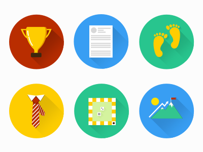 Gamification Badges badges cv flat gamification icon illustration jobs passeidireto rewards trophy