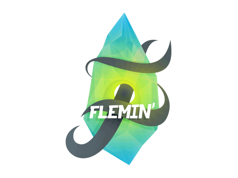 Flemin {animated} animation cristal identity lettering light logo sun weather