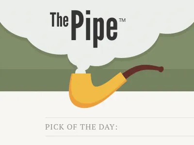The Pipe book green logo masthead yellow