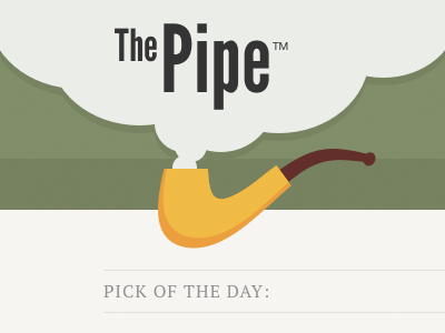 The Pipe book green logo masthead yellow