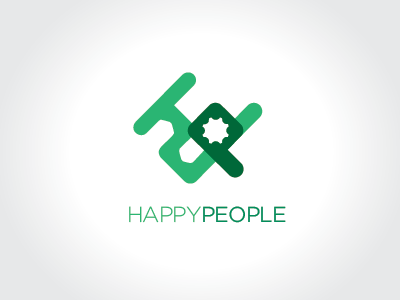 hp - happy people MODIFIED branding green letters logo