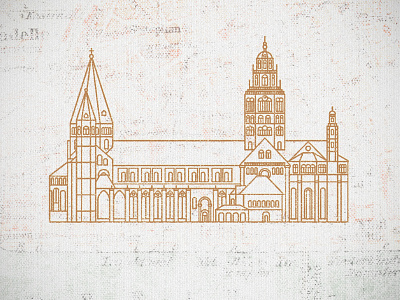 Mainzer Dom mainz minimal monoline