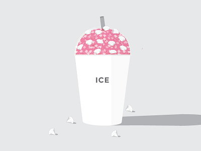 Ice diamonds ice illustration satiric