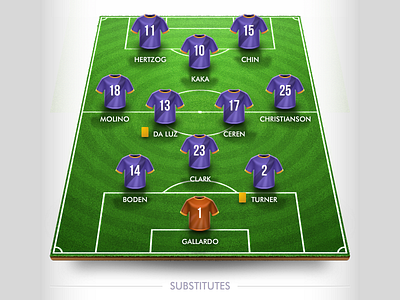 Substitutes field jersey soccer substitutes