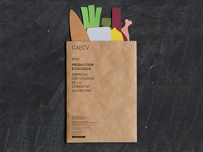 CAECV agricultura agriculture alimentos brochure compra comunidad valenciana eco ecologic ecologica folleto food kraft