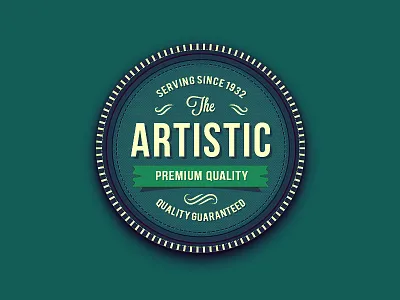 Badge badge label logo psd retro retro badge ribbon stitches typography vector badge vintage