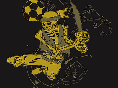 Pirate Soccer design print promotional sports