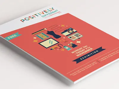 Event Poster banner camera event exhibition fashion film flat illustration paint pencil poster