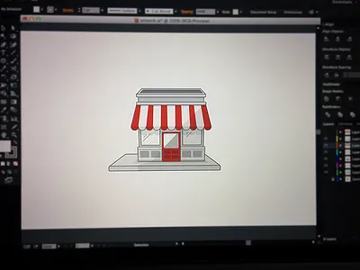 Stall illustration stall