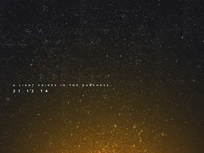 Christmas Campaign Teaser bold design promotional sparks starts teaser type