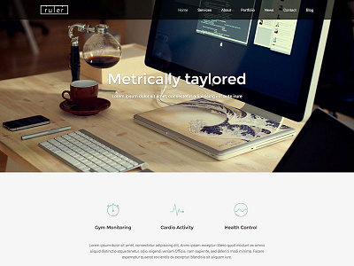 Ruler business creative css3 html5 onepage photographers studios template