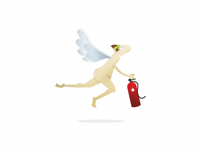Better Plan cartoon fire icarus illustration logo nido thisisnido wings