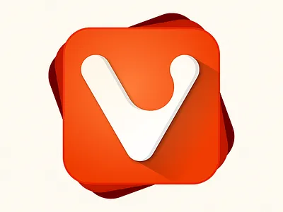 Icon icon orange v vivaldi