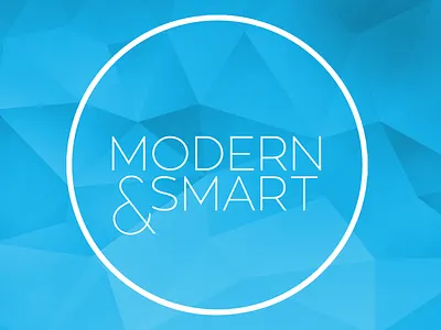 Modern & Smart logo agency brand branding design geometric logo modern smart