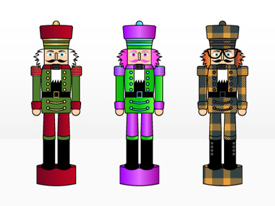 Nutcrackers christmas glasses hipster neon nutcrackers plaid rave