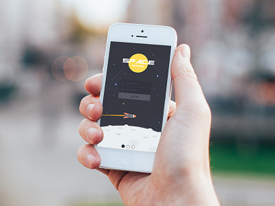 Space games app app games ios log in mobile space ui ux