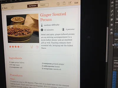 Recipe app app cooking food ipad recipe