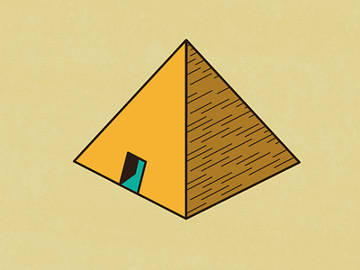 Pyramid - Ancient Egypt flat design illustration mograph mentor