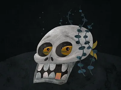 A Two Fish Halloween goofin illustration twitter avatar