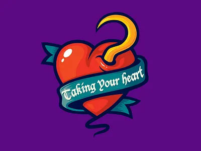 Taking Your Heart drawing heart hook illustration love
