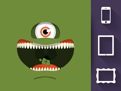 The Monsterrataz: Mr. Preben J. Monster And Lil Adolf creature greece ipad iphone monster monsterrataz pillow print product red bubble samsung galaxy tote bag