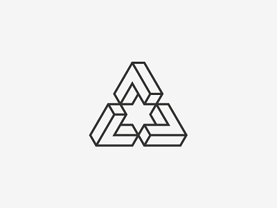 Impossible Triangle geometry illusion triangle