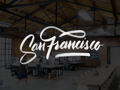 San Francisco calligraphy hand drawn type lettering typography