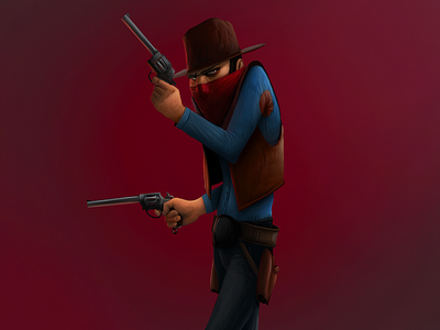 Gunman 2d character character design game gunman illustration social game