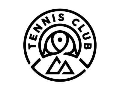 TENNIS CLUB branding club graphic design illustration logo mountains tennis