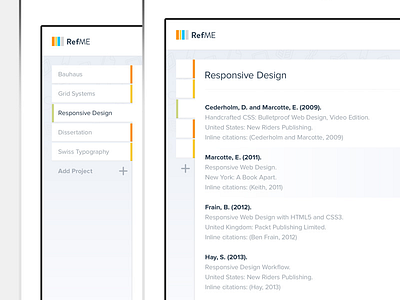 Responsive Project Navigation mobile first responsive ui web